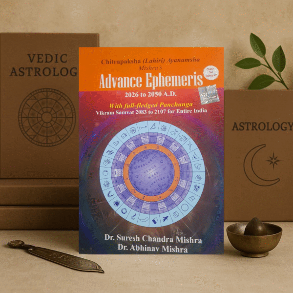 Mishra's Advance Ephemeris 2026-2050, Astrological Reference Book Paperback