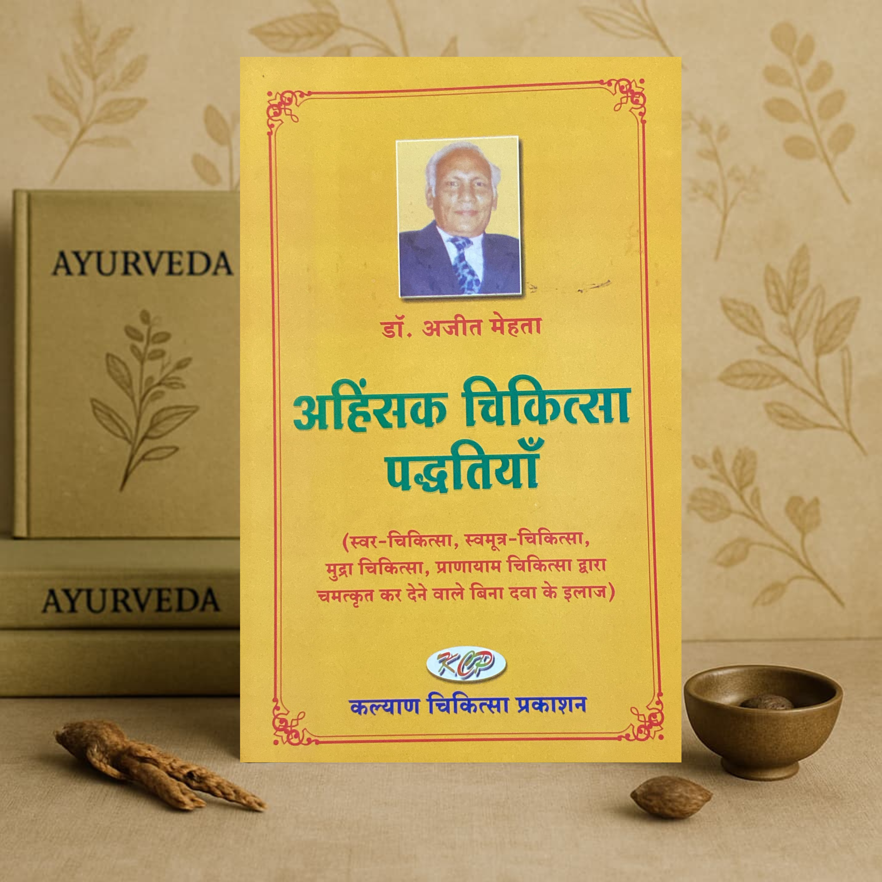 Ahinshak Chikitsa Paddhati | Dr Ajeet Mehta | Hindi Edition | Kalyan Chikitsa Prakashan | Natural Healing Book