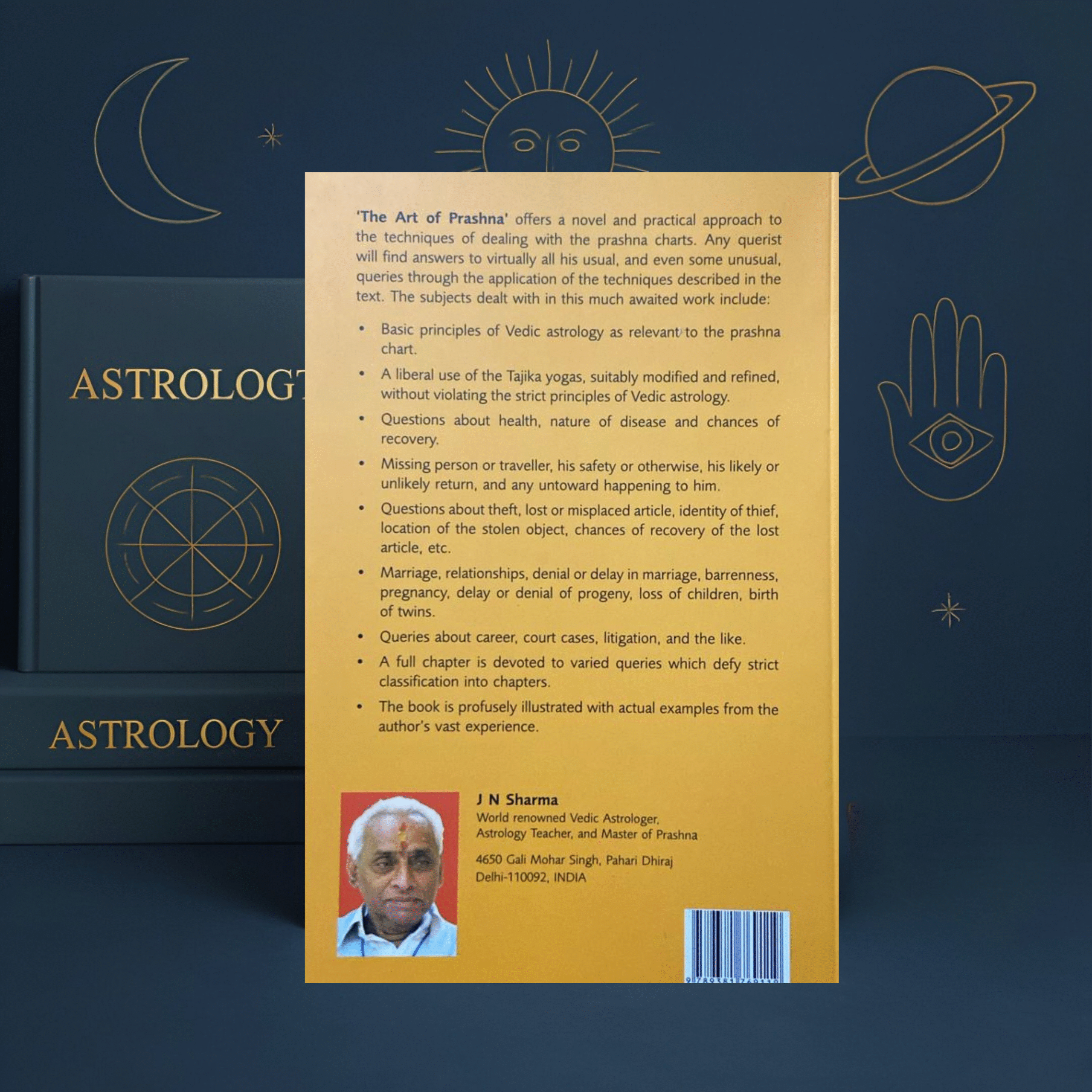 the art of prashna – practical techniques of horary astrology | by j. n. sharma (edited by dr. k. s. charak) paperback