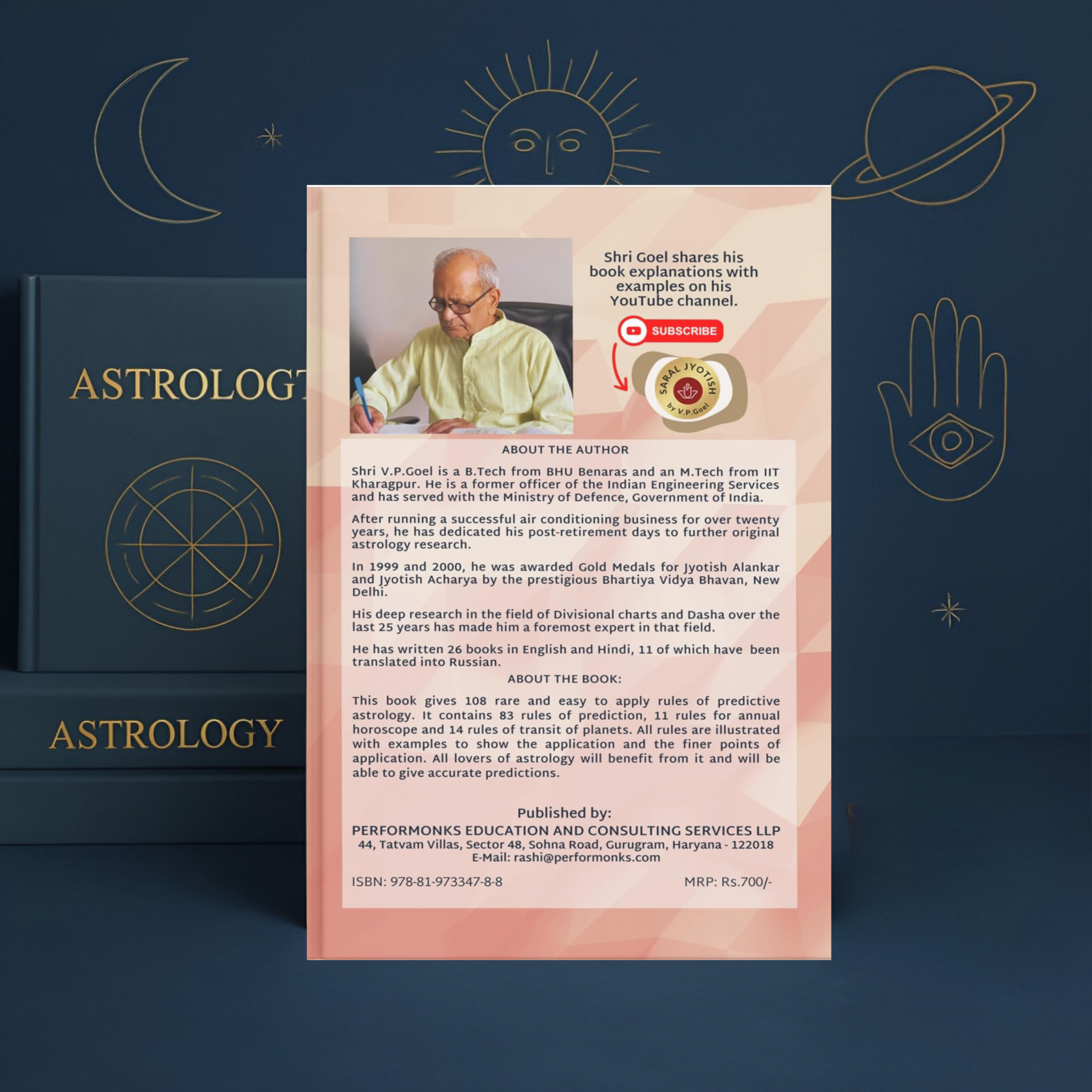 saral jyotish part v (eng) by v.p.goel: revised 2024 edition paperback