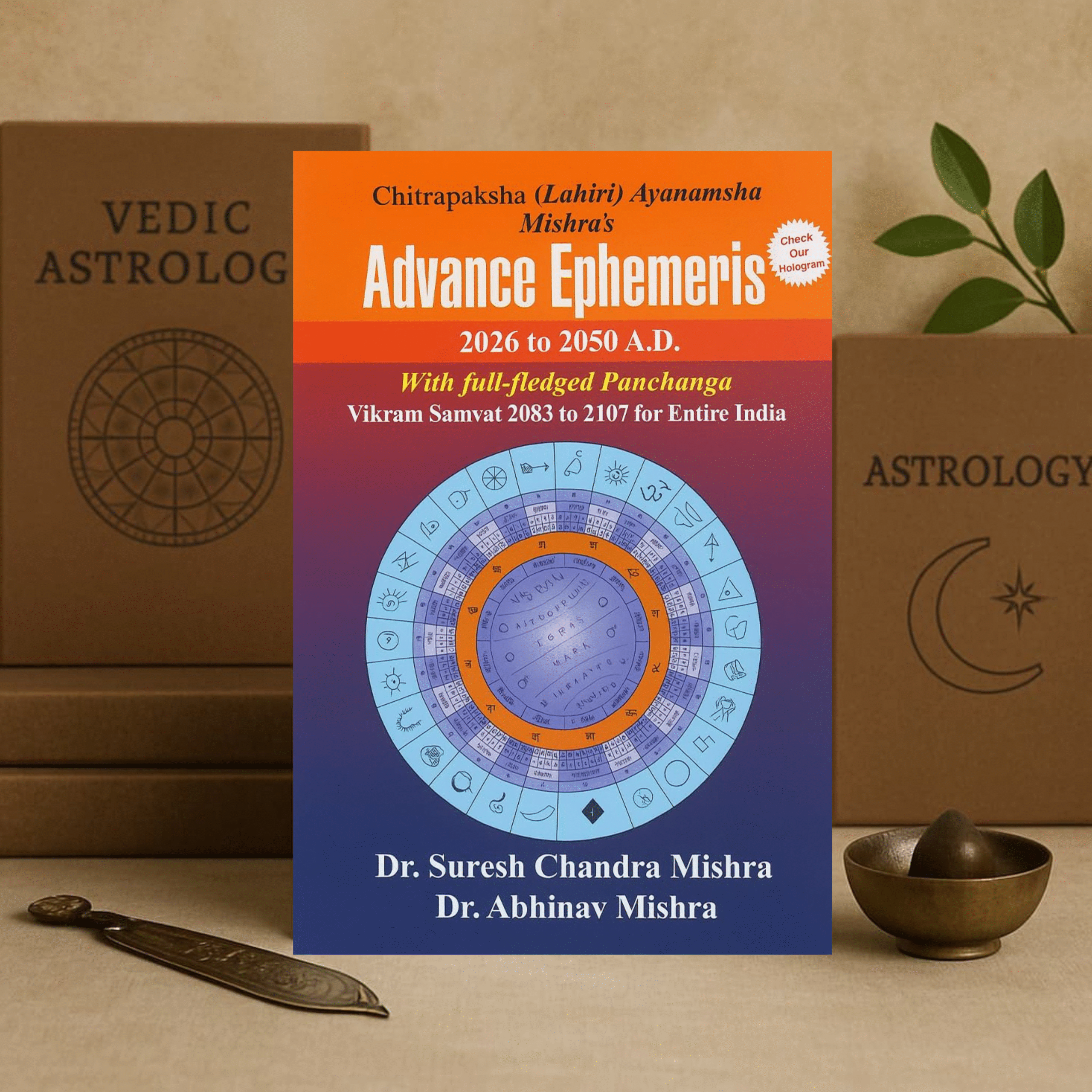 Mishra's Advance Ephemeris 2026–2050 by Dr. S.C. Mishra | Daily Planetary Positions, Retrogrades, Eclipses & Panchang Data