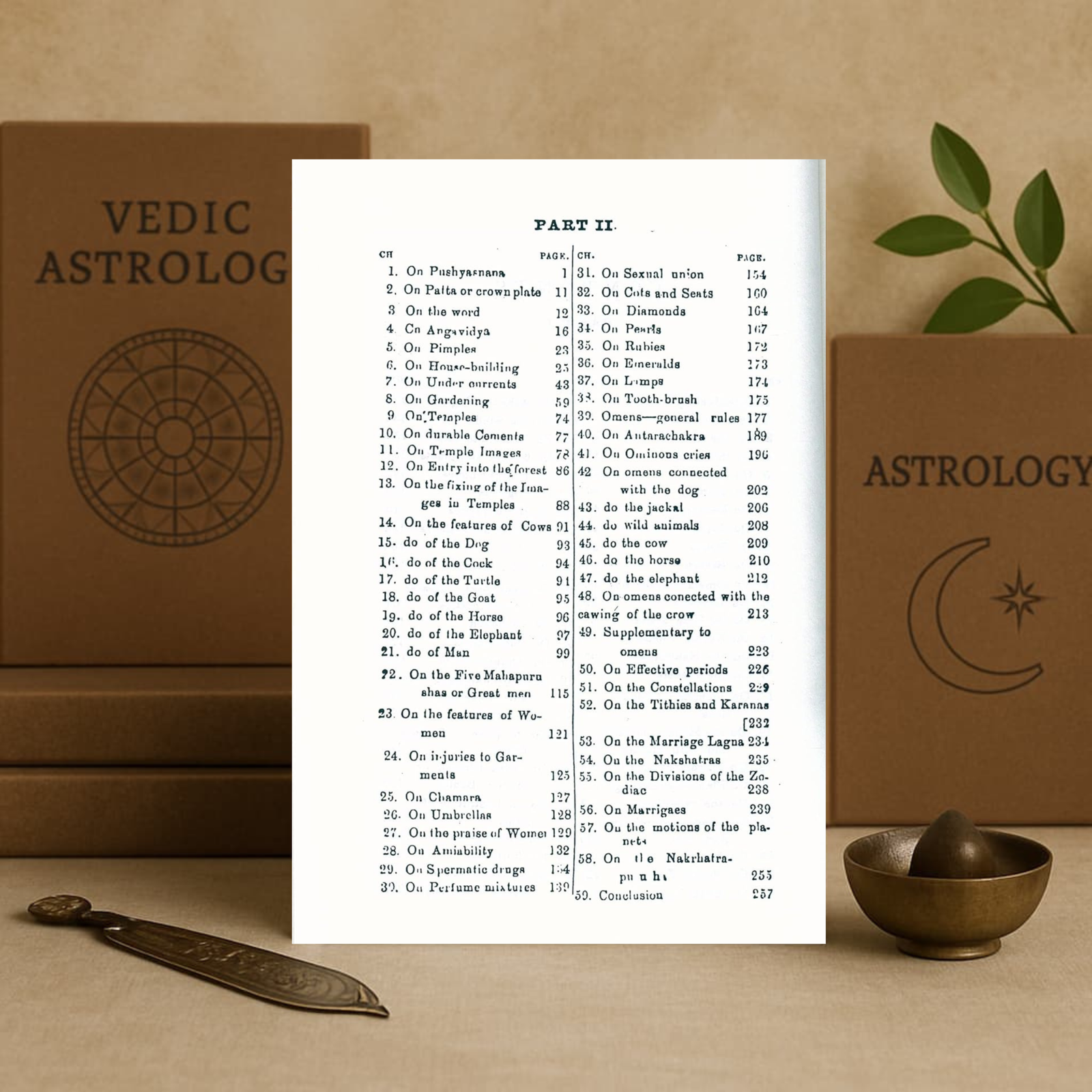 Brihat Samhita of Varahamihira 2 Vol Set by N. Chidambaram Iyer | Classical astrology - Image 3