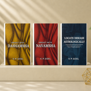 V.P. Goel Astrology Books Set - Career Dashamsha +Marriage Navamsha +Locate Disease Astrologically in English