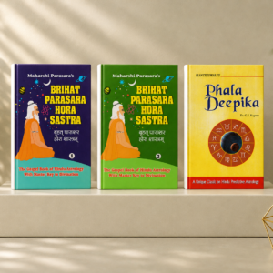 Brihat Parashara Hora Shastra (set of 2 vols.) by R. Santhanam & Phala Deepika by Mantreswara Dr. G.S. Kapoor | English Vedic Astrology Books